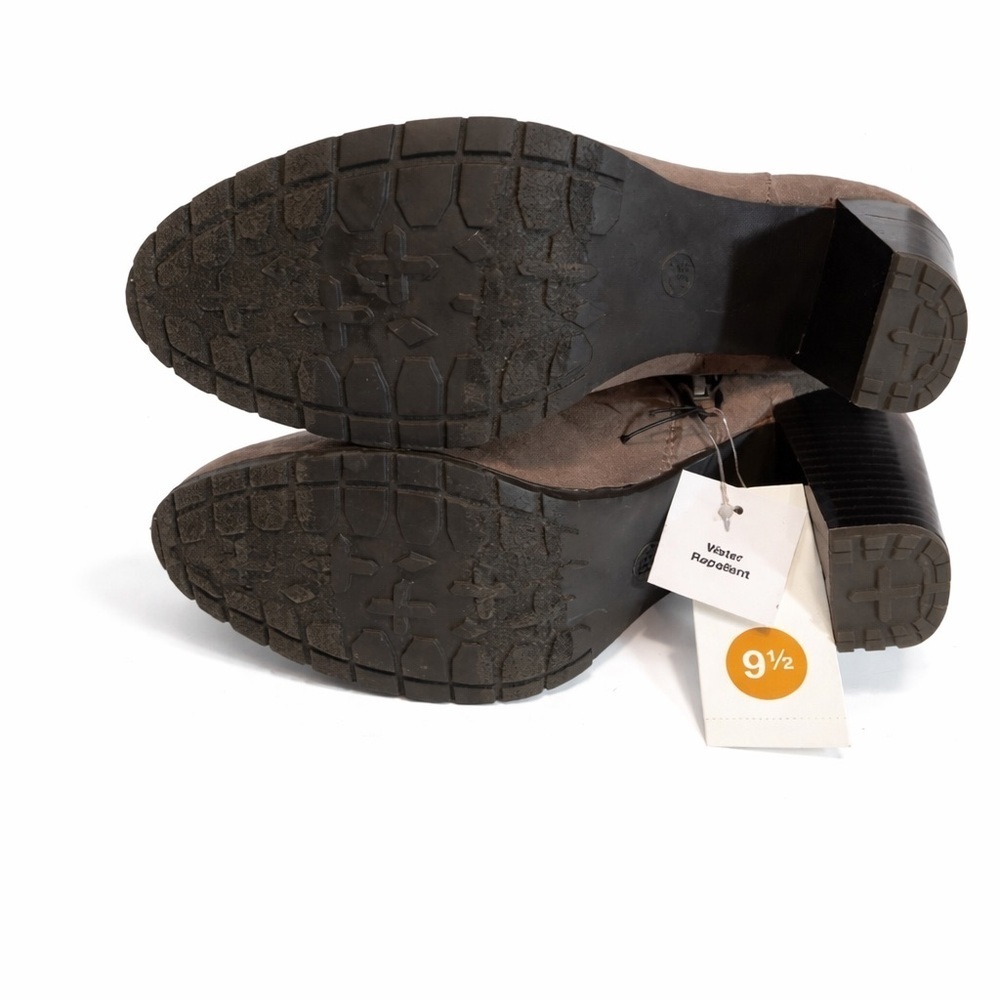 NWT A New Day Taupe Block Heel Ankle Booties Size 9.5 - Picture 8 of 8